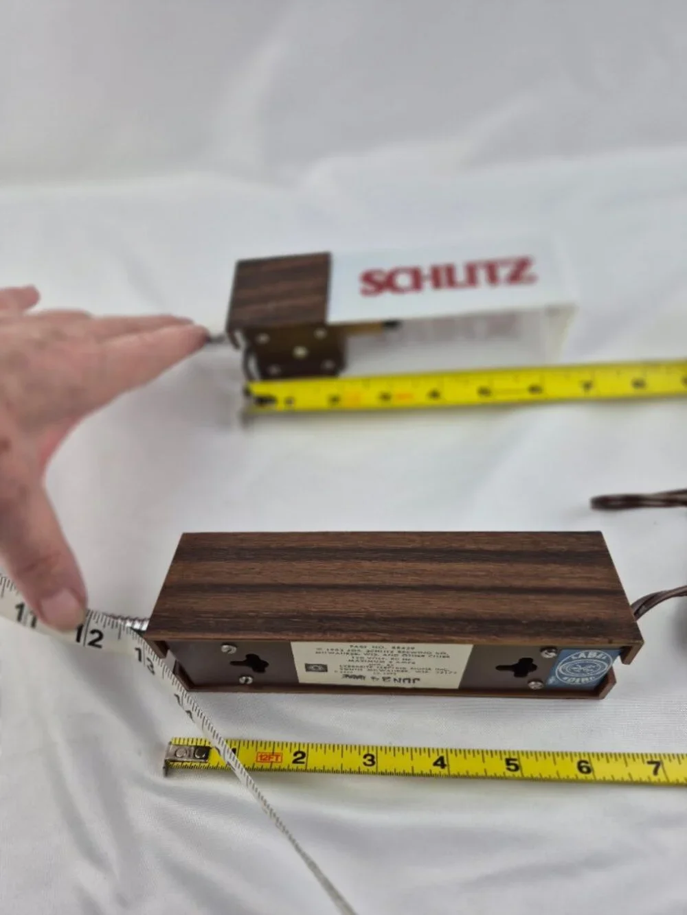 Vintage Schlitz Gooseneck Cash Register Light 1982